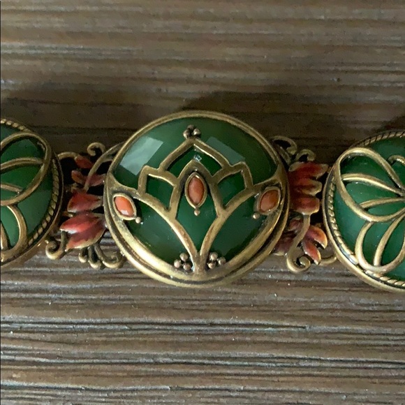 Lucky Brand Jewelry - LAST ONE- Vintage Lucky Brand Lotus Jade Bracelet.